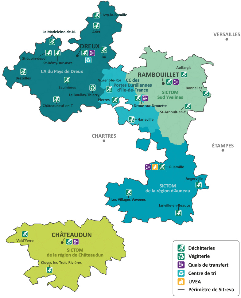 Carte des membres de Sitreva territoire 2026 legende web