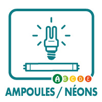 Pictogramme ampoules et néons