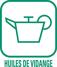 Pictogramme huile de vidange