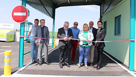 Inauguration de la déchèterie rénovée d'Angerville