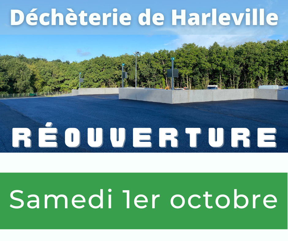 Réouverture de la déchèterie de Harleville après travaux