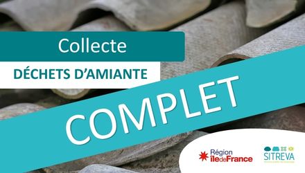 Collecte d'amiante le 30 novembre - COMPLET